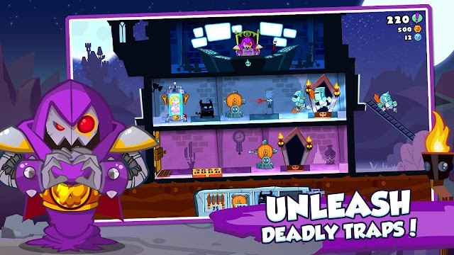 Triển khai các bẫy nguy hiểm của bạn để hạ gục các anh hùng