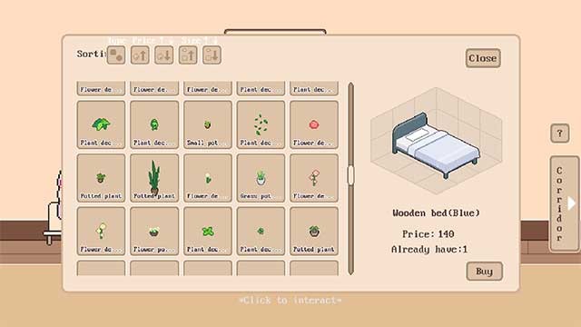 Game có nhiều tùy chọn nội thất với các kiểu bố trí phòng đa dạng