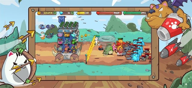 Tăng cường sức mạnh chiến binh mèo và vũ khí