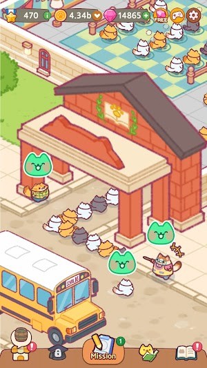 Cat School: Idle Cute Tycoon là game mô phỏng quản lý trường