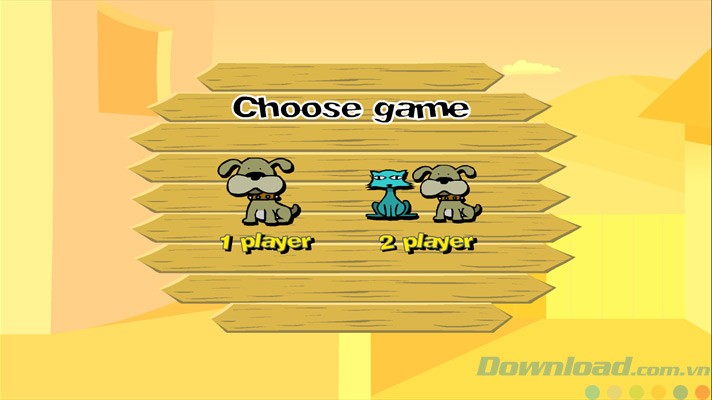 Chế độ chơi của game Cat VS Dog