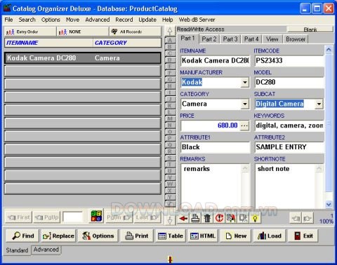 Catalog Organizer Deluxe