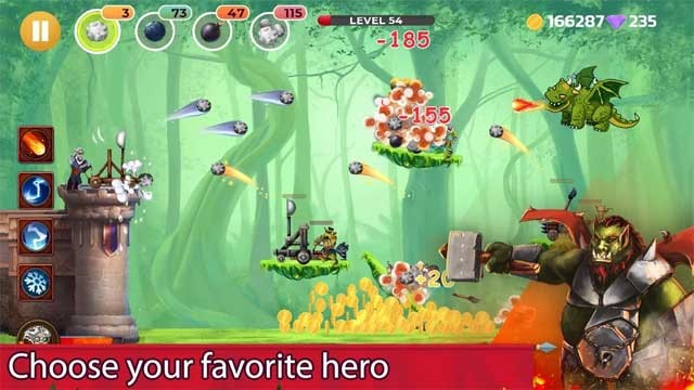 Chọn người anh hùng yêu thích của bạn làm người sử dụng máy bắn đá