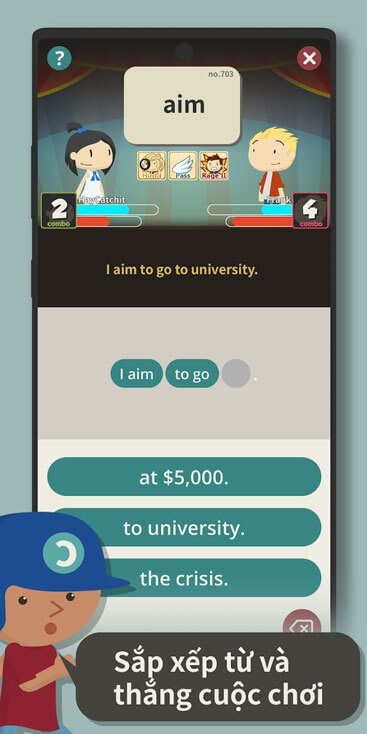 Sắp xếp từ và thắng cuộc chơi