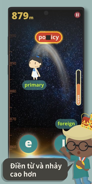 Điền từ và nhảy cao hơn