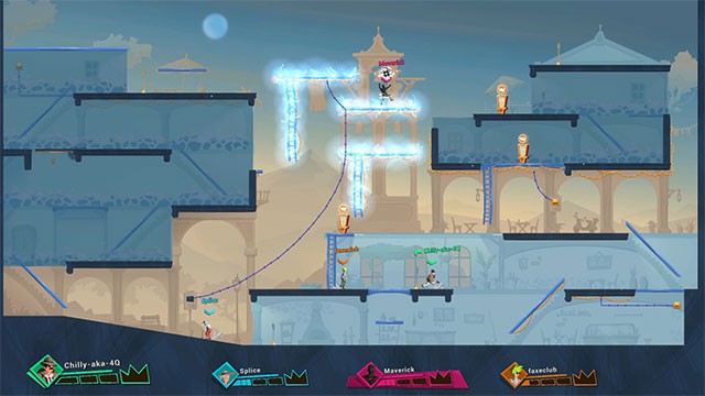 Điều khiển nhân vật chạy, nhảy, leo... trên nhiều địa hình khác nhau