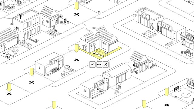 Trang trí các tòa nhà và xây dựng làng mèo