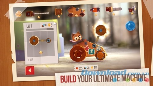 CATS: Crash Arena Turbo Stars cho iOS sở hữu gameplay chế tạo máy móc độc đáo
