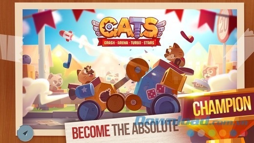 CATS: Crash Arena Turbo Stars cho iOS đối đầu với game thủ toàn cầu