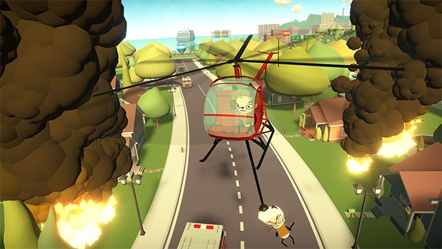 Cats Fly Helicopters là game vui trong đó những chú mèo sẽ lái trực thăng để làm nhiều nhiệm vụ khác nhau