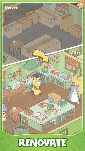 Bạn có nhiệm vụ cải tạo nhà cho những chú mèo trong Cats Mansion