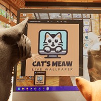 Cat's Meow Live Wallpaper - Game Nuôi Mèo Trên Desktop