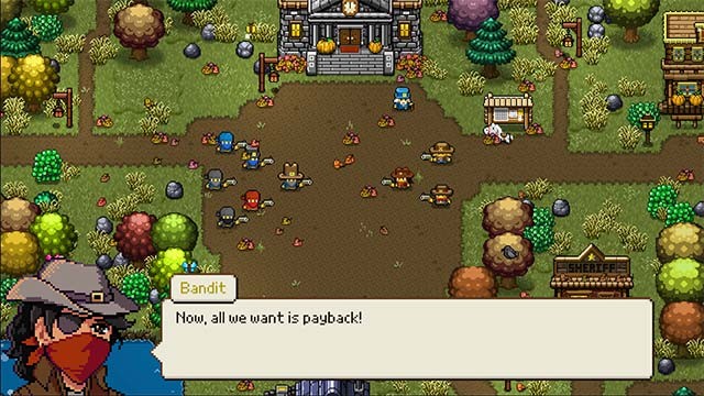 Chiến đấu với băng cướp và những kẻ mờ ám để bảo vệ nhà cửa, thành quả lao động cũng như thị trấn Cattle Country