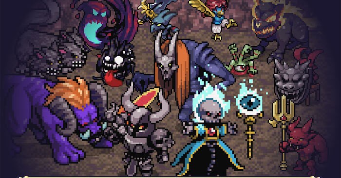 Đối đầu với quái vật trong ngục tối pixel