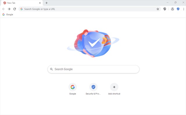 Giao diện đơn giản, trực quan của trình duyệt web CCleaner Browser