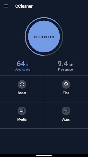 Giao diện CCleaner for Android