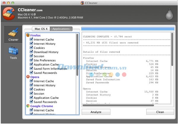CCleaner cho Mac