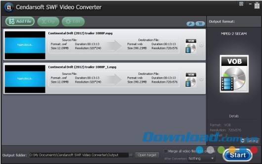 Cendarsoft SWF Video Converter