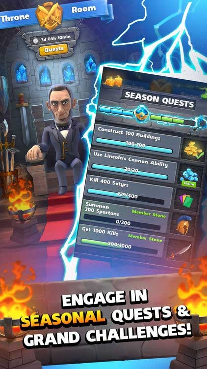 Tham gia các nhiệm vụ theo mùa và thách thức khác nhau