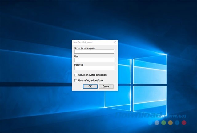Sử dụng tính năng tài khoản email mới trong ứng dụng cFos Notifier cho máy tính