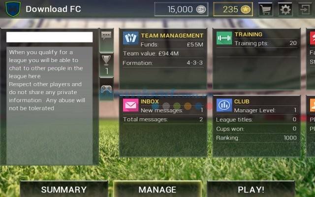 Thông tin đội bóng