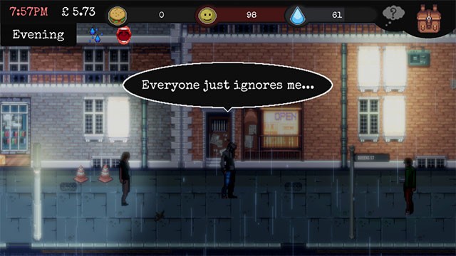 Game người vô gia cư sinh tồn trong thành phố lừa đảo