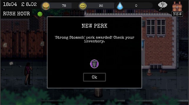 Thu thập item và perk để phục vụ cho công cuộc sinh tồn