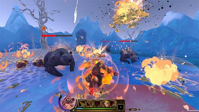 Trong game, bạn có nhiệm vụ chế tạo đồ vật để tiêu diệt các quái vật huyền thoại