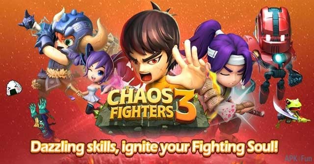 Chaos Fighters 3 cho Android là game nhập vai phong cách võ thuật siêu vui nhộn