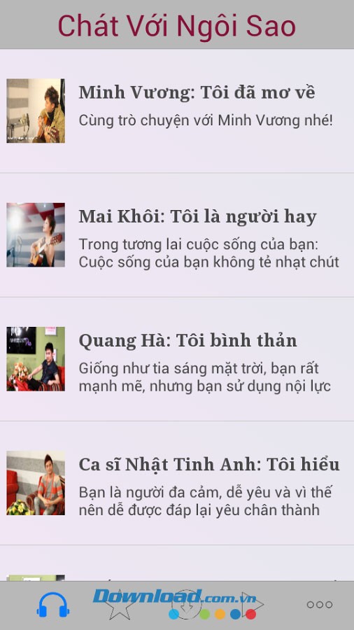 Chát với ngôi sao for Android