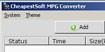 CheapestSoft MPG Converter - Convert MPG files easily