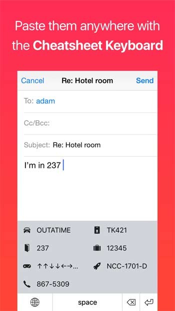 Dán ghi chú tại bất kỳ nơi đâu với bàn phím Cheatsheet