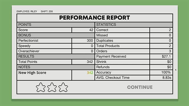 Thao tác nhanh chóng và tập trung để thanh toán được nhiều đơn hàng nhất và trở thành thu ngân xuất sắc