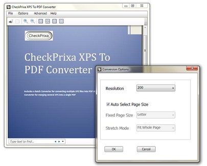 CheckPrixa XPS To PDF Converter