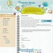 Cheerful Blues - Mẫu blog miễn phí chủ đề thiên nhiên
