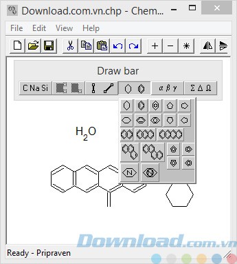 Cấu trúc có sẵn của ChemPlot