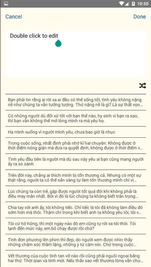 Viết chữ với nội dung mới