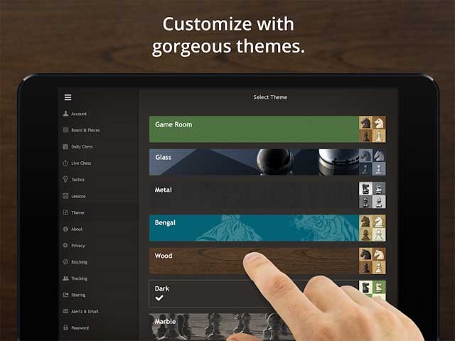Tùy chỉnh bàn cờ bằng những giao diện tuyệt đẹp
