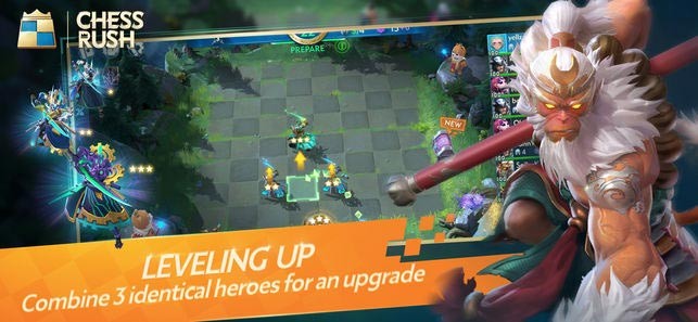 Kết hợp 3 anh hùng giống nhau để nâng cấp