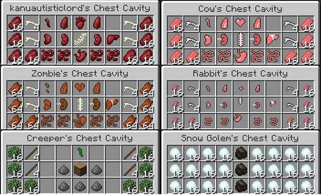 Lấy sức mạnh từ các thực thể khác bằng cách thay thế cơ quan của chúng vào người