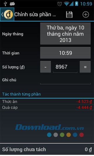 Chi tiêu hàng ngày for Android