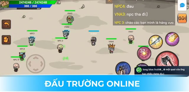 Tham gia đấu trường online