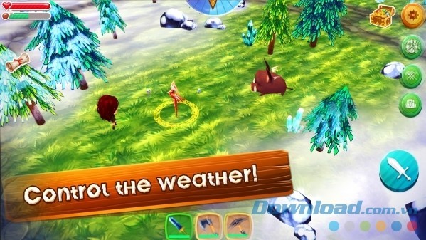 Thời tiết Chibi Survivor Weather Lord PRO cho Android có thể tùy chỉnh ở thời gian thực