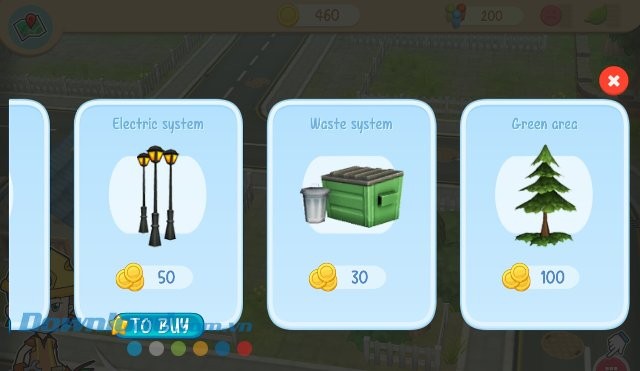 Các công trình trong game Chibi Town