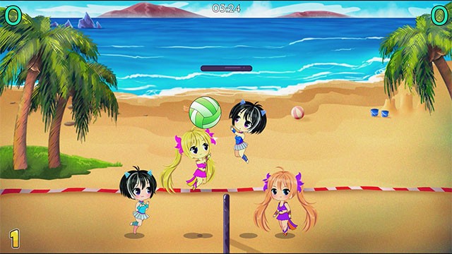 Game Chibi Volleyball sở hữu đồ họa phong cách Chibi đáng yêu