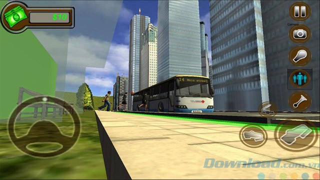 Đón khách ở bến xe bus