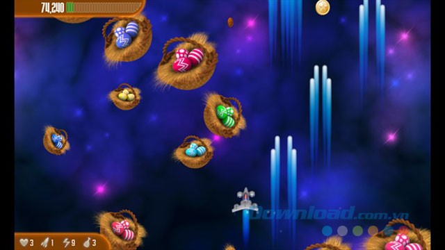 Giao diện game Chicken Invaders 3 phiên bản Phục sinh cho Windows 8