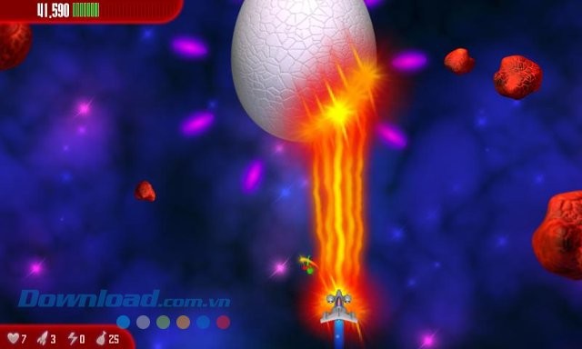 Trứng khổng lồ trong game Chicken Invaders 3 Xmas