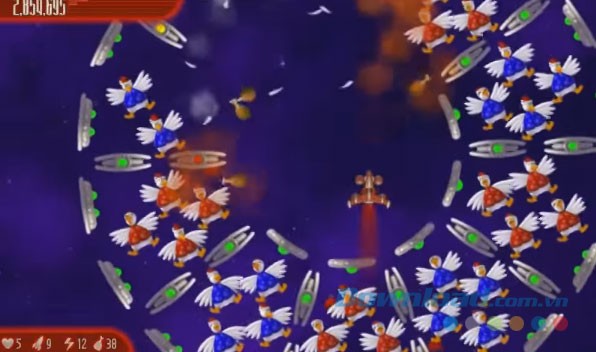 Gameplay của Chicken Invaders 4 Christmas Edition