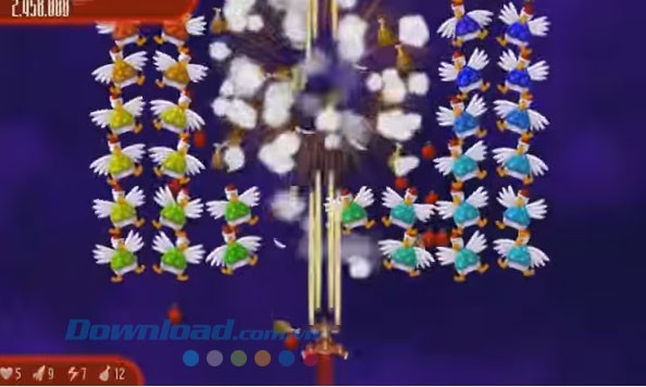 Giao diện game Chicken Invaders 4 Christmas Edition cho Windows 8
